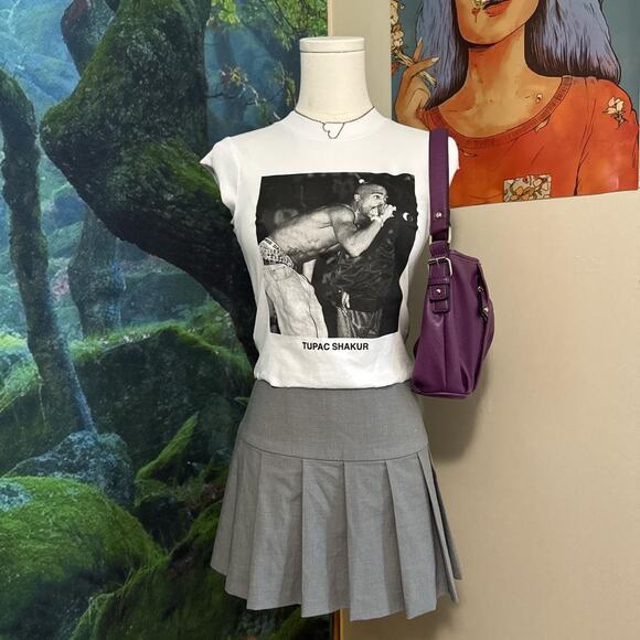 tupac shakur graphic baby tee y2k streetwear - Picture 2 of 7